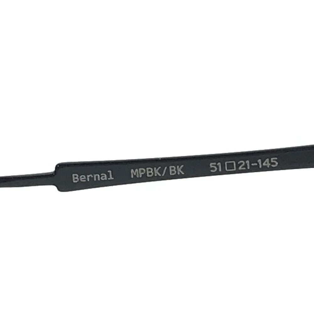 Eyevan Eyeglasses Frames Bernal MPBK/BK Matte Black Rectangle Full Rim 51-21-145